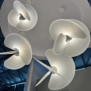 Lámpara Colgante de Techo para Restaurante, Diseño Nórdico de Tela de Seda, Lámpara Creativa para Cafetería, Bistro, Comedor, Espacio Comercial - Product Image 3