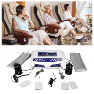 AmywellMED Çift İyonik Ayak Detoks Makinesi İyon Temizleyici 2 Kişilik İyonik Ayak Banyosu <span class=keywords><strong>Spa</strong></span>, Ev ve Salon Kullanımı için Kemerler ve Pedler ile - Product Image 1
