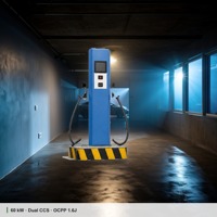 Stasiun Pengisian Cepat DC 60kW Baru |   Pengisi Daya EV Tipe CCS Ganda untuk Lantai OCPP 1.6J |   Bersertifikat CE |   OEM ODM |   Model HLD-DC60