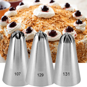 Drop Flower Piping Tip 107 129 131 Cake Decorating Supplies Stainless Steel Nozzle For Buttercream Frosting - Product Image 1
