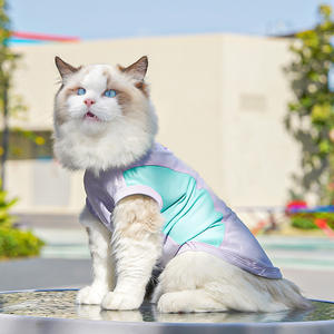 Retail Sport/Casual maglia da gatto in poliestere per cani di taglia media di seta di ghiaccio <span class=keywords><strong>vestiti</strong></span> per animali domestici per la primavera estate lavabili - Product Image 6