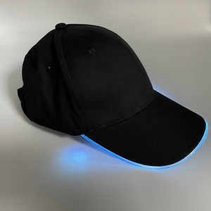 Custom LOGO Hip-hop Performance <b>Flash</b> Glow Party Hat Rave Accessories LED Hat <b>Light</b> up Baseball Led Cap - Product Image 3