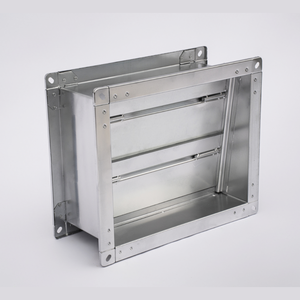Regolatore Elettrico Quadrato per Condotto d'Aria, Serranda Ermetica Manuale per Sistemi HVAC, per Esterni, Ospedali, Palestre, Scale, Corridoi, Seminterrati - Product Image 1