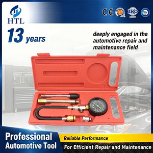 Kit de manomètre de pression de cylindre HTL avec barre d'extension modèle G324 pour voitures, motos, testeur de compression du moteur à essence - Product Image 1