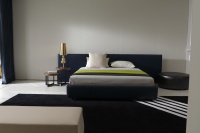 Zhida Neuerscheinung Hochwertiges Schlafzimmermöbel-Set zum Großhandelspreis Modernes Kingsize-Stoffbett mit Großem Kopfteil für Villen