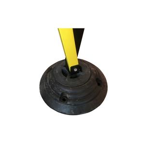 Espandibile Giallo Nero di Plastica A Spruzzo Temporaneo di Base In Gomma di Alluminio Barriera Stradale - Product Image 6