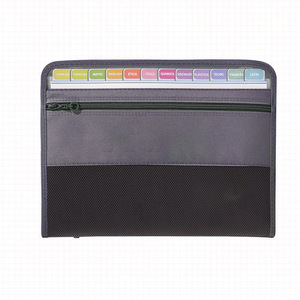 Carpeta de archivos PP <span class=keywords><strong>A4</strong></span> de gran capacidad con 13 bolsillos, caja de archivos de varios colores para material escolar y de oficina - Product Image 3