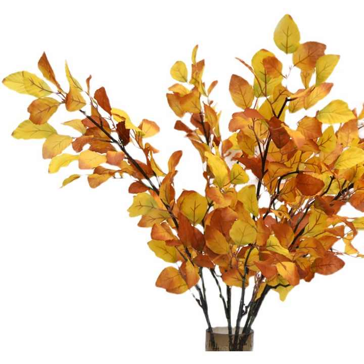 Künstliche Herbstblätter – 3 Stück Lange Buchenblatt-Zweige (je Ca. 99 Cm), Für Dekoration