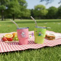 Taza Térmica Hello Kitty de 3oz, Acero Inoxidable de Grado Alimenticio, Termo para Niños, para Camping