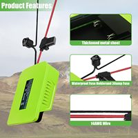 Adaptateur de batterie Power Wheels DIY pour convertisseur adaptateur de batterie au lithium Ryobi 40V avec fusible filaire 14AWG 30A et bornes de fil