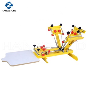 Bảng quay hướng dẫn sử dụng 4 màu 1 trạm <span class=keywords><strong>t</strong></span> Áo sơ mi Màn hình máy in để bán - Product Image 2