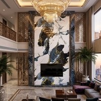 Panneau mural décoratif imperméable de qualité supérieure, ignifuge B1, aspect pierre moderne, 1220x2440mm, 3mm, pour chambre, hôtel, revêtement intérieur, imitation pierre