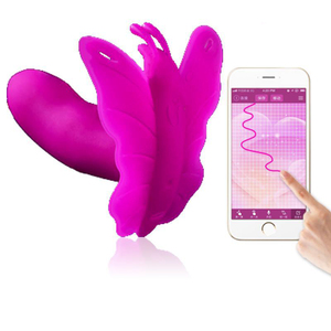 Giocattoli Erotici per Donne <span class=keywords><strong>Vibratore</strong></span> a Forma di Farfalla Controllo tramite App 9 Velocità 100% Impermeabile Materiale Sicuro in Silicone e ABS Quaige - Product Image 1
