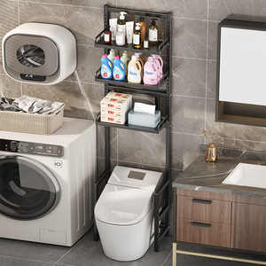 Estante de Almacenamiento Independiente para Baño, Rectangular, 60x70cm, Duradero, para Inodoro y Tocador - Product Image 1