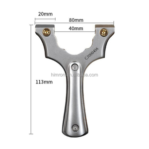 Súng cao su áp lực nhanh mạnh mẽ Súng cao su thép không gỉ săn bắn ngoài trời bắn Sling với dây cao su đàn hồi - Product Image 2