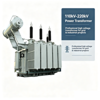 Transformador de Potencia Trifásico de 16000 kVA Sumergido en Aceite, 110 kV-220 kV, Transformador Elevador de Cobre y Aluminio para Proyectos de Subestaciones y Redes Eléctricas