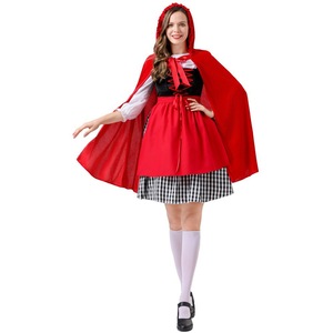Conjunto de disfraz de Caperucita Roja para mujer adulta, disfraz de Halloween, disfraz de fiesta, traje de juego de rol - Product Image 1