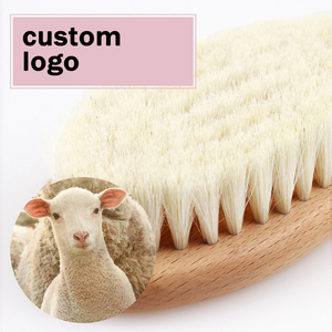 Brosse à cheveux pour bébé en <span class=keywords><strong>bois</strong></span> avec logo personnalisé, brosse à cheveux pour enfants, brosse à cheveux pour massage, mini brosse à cheveux pour nouveau-né, <span class=keywords><strong>peigne</strong></span> pour bébé, ensemble cadeau pour bébé - Product Image 6