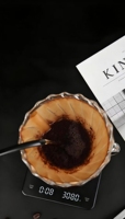 Balance à café numérique avec minuteur, balance à café manuelle haute précision 3000g/0.3g, fonction tare, conversion d'unités G/ml/oz