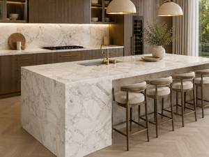 Lastra di Quarzite Oro Premium <span class=keywords><strong>Michelangelo</strong></span> Lucidata con Giunzioni a Libro per Pannelli Decorativi, Top per Cucine, Rivestimenti per Caminetti - Product Image 4