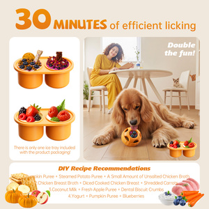Doğal kauçuk köpek bakımı oyuncak büyük köpekler için doldurulabilir çiğnemek oyuncak bulmaca oyun ile interaktif eğlenceli - Product Image 5