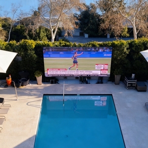 شاشة عرض RAYBO LED خارجية ثابتة عالية الدقة ومقاومة للماء P8، شاشة إعلانات LED، لافتة رقمية لحمامات السباحة المنزلية الأمريكية - Product Image 6