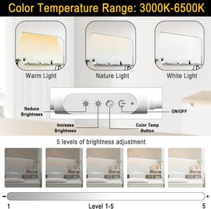 360 °   Flexibler Schwanenhals-Seitenklemm-LED-Schreibtischlampe mit Augenschutz, Touch-Steuerung, <span class=keywords><strong>3</strong></span> Lichtfarben, Arbeits- und Leselampe für Zuhause und Büro - Product Image 3