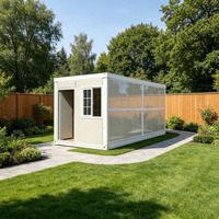 Maison conteneur pliable préfabriquée au design moderne, maison mobile modulaire de luxe à vendre