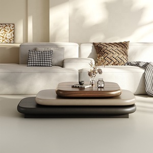 Tavolino <span class=keywords><strong>da</strong></span> Caffè Rotante Moderno di Lusso Leggero Stile Italiano Minimalista Forma Speciale Tavolino <span class=keywords><strong>da</strong></span> Caffè Internet - Product Image 4