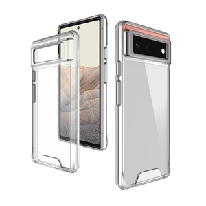 Coque de téléphone antichoc en TPU transparent anti-traces de doigts pour Google <span class=keywords><strong>Pixel</strong></span> 6 5 5XL 6A 7 7A 8 Pro 8A <span class=keywords><strong>Pixel</strong></span> <span class=keywords><strong>4A</strong></span> - Product Image 1