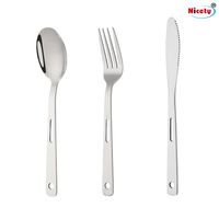 Ensemble de couverts en acier inoxydable pour la cuisine, les fêtes, les dîners de mariage, cuillère, fourchette, couteau, couverts, ensemble de camping en plein air