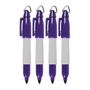Fine Point <b>Black</b> Bulk Red Indelible Ink Plastic Custom Logo Pocket <b>Mini</b> Permanent Marker Pen - Product Image 1