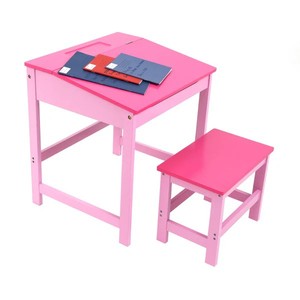 Juego de <span class=keywords><strong>escritorio</strong></span> y taburete para niños con cómodos muebles de asiento para sillas para mesas para niños - Product Image 5