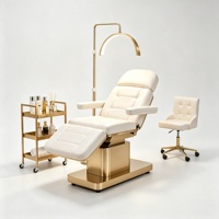 Fauteuil de soin esthétique réglable en cuir PU avec éponge haute densité pour cils, tatouage, soins du visage, salon d'esthétique et usage médical