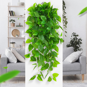 Vignes artificielles de lierre vert 30cm-100cm, plantes suspendues en soie pour la décoration du salon - Product Image 4