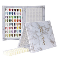 Produits pour les ongles 160 couleurs livre d'affichage intégré en marbre conseils d'ongles pour les outils de manucure de carte de couleur d'art d'ongle