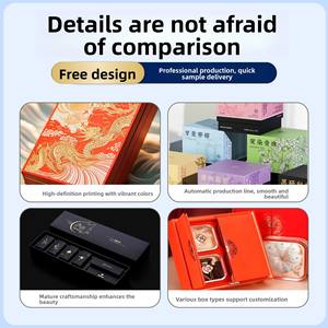 Caja de cartón blanca con impresión a color personalizada, caja de cartón corrugado tipo avión, caja de regalo con tapa abatible para cosméticos, lote pequeño. - Product Image 4