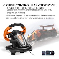 PXN V3 Pro PC Game Racing Wheel USB Car Race Game Volante con pedales para Windows PC/PS3/PS4/Xbox One/NS Switch