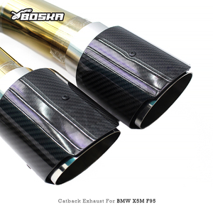Échappement Catback Personnalisé pour BMW X5M/X6M F95/F96 4.4TT 2020-2024, Échappement Haute Performance en Titane avec Valve Électronique, Silencieux de Course - Product Image 6