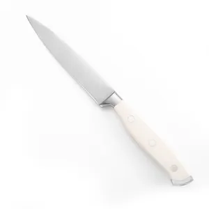 Utility knife with white handle