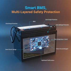 Аккумулятор LiFePO4 12,8В 12Ач, сертифицированный (CE/UL), безопасный, с длительным сроком службы, для различных применений в системах накопления энергии, эффективный, удобный в использовании - Product Image 4