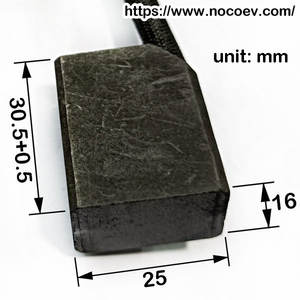 Brosses de charbon pour moteur 102186201 73120-G25 pour accessoires de voiturette de golf, moteurs électriques vendus séparément avec porte-brosses et ressorts - Product Image 3