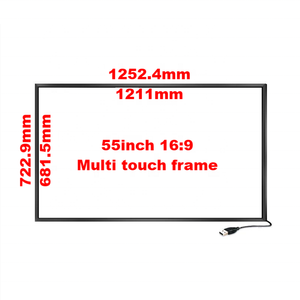 Kit de Cubierta de Marco para Pantalla Táctil Infrarroja de 55 Pulgadas, Pantalla Táctil Infrarroja Multipunto de 20 Puntos YCLTOUCH, Aluminio, USB, Plug and Play, IR - Product Image 1