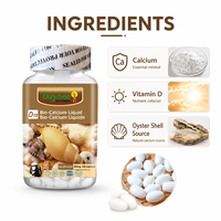 Capsules liquides de calcium bio à marque privée avec vitamine D – Complément quotidien pour le soutien osseux – Fournisseur d'usine en gros OEM ODM
