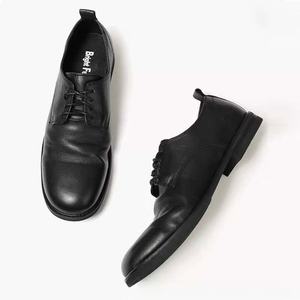 รองเท้าหนังทรงธุรกิจหัวโต รองเท้าออกงาน พื้นรองเท้าทำมือแบบ Goodyear ลายนูน รองเท้าผู้ชาย - Product Image 4