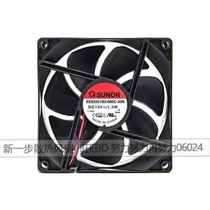 SUNON พัดลมระบายความร้อน 120x120x25 มม. DC 12V 1.3W ตลับลูกปืนคู่พัดลมเคสคอมพิวเตอร์ - Product Image 1
