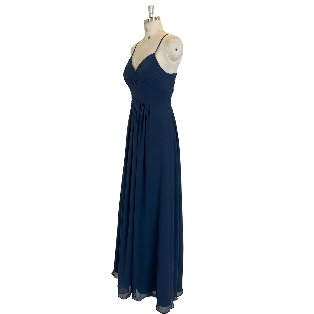 crystal blue dress Ethereal Ice Blue with Crystal Details and Draped Chiffon Sleeves Even –  Jill Wish main image 1