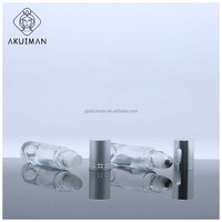 Vente en gros de bouteille à rouleau de 5ml personnalisée en verre vide essentiel bouteille de parfum attar d'huile vide de 10ml bouteille en verre d'huile avec boule roulante