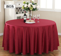 Nappe Jacquard ronde blanche en polyester à petites fleurs nappe de table colorée pour banquet de mariage vente en gros