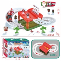 Cadeau de Noël tendance : Jouet de train éducatif à assembler soi-même avec circuit, ensemble de train électrique en gros, piste de train pour enfants